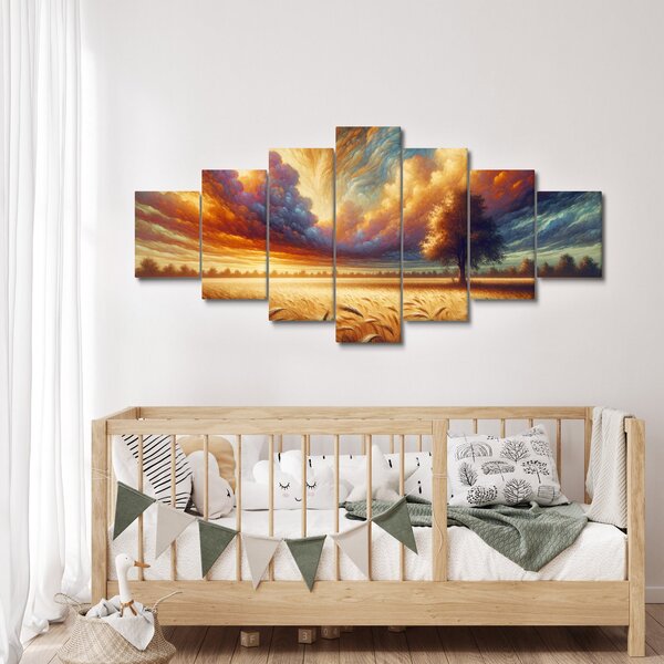 Obraz - Strom v poli (210x100 cm)