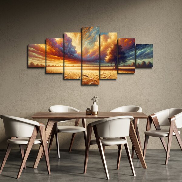 Obraz - Strom v poli (210x100 cm)