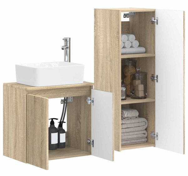 Sada koupelnového nábytku 2 ks Dub sonoma 33 x 34,5 x 100 cm 3406125