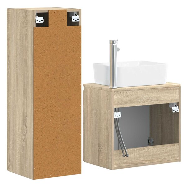 Sada koupelnového nábytku 2 ks Dub sonoma 33 x 34,5 x 100 cm 3406125
