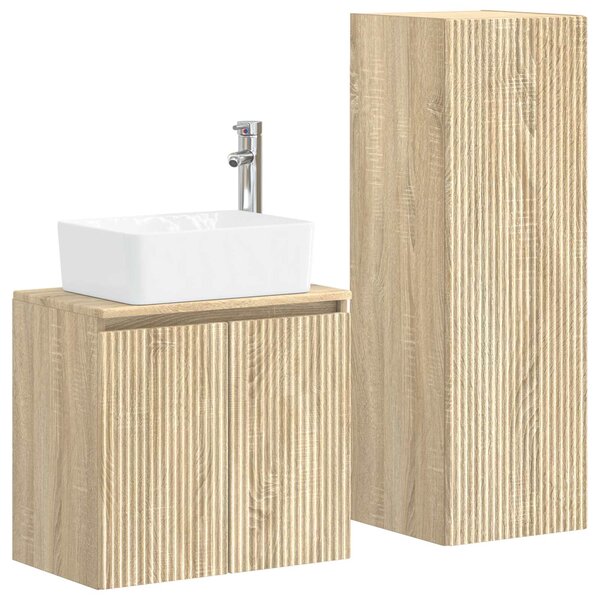 Sada koupelnového nábytku 2 ks Dub sonoma 33 x 34,5 x 100 cm 3406125