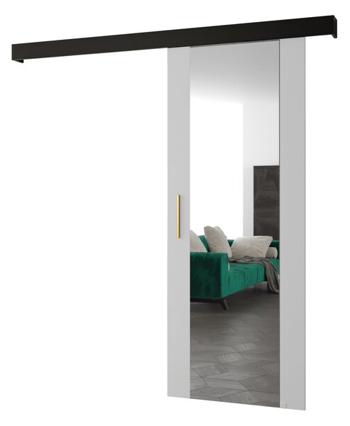 Posuvné dveře se zlatým úchytem SALOME 2 - 70 cm, bílé / černé
