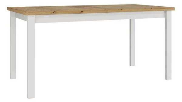 Rozkládací kuchyňský stůl 160x90 cm ELISEK 4 - dub artisan / bílý