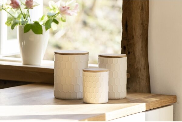 WENKO 54222100 - Box MAYA 13x17 cm bílá/hnědá