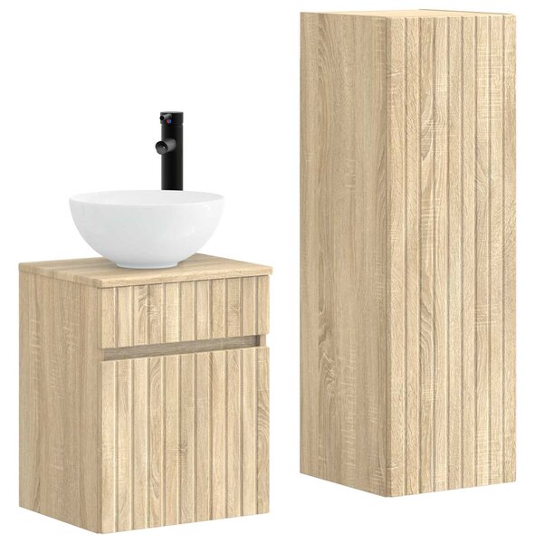 Sada koupelnového nábytku 2 ks Dub sonoma 33 x 34,5 x 100 cm 3406135