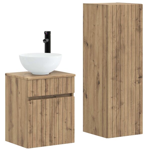 Sada koupelnového nábytku 2 ks Dub artisan 33 x 34,5 x 100 cm 3406142