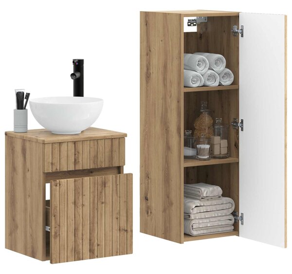 Sada koupelnového nábytku 2 ks Dub artisan 33 x 34,5 x 100 cm 3406142