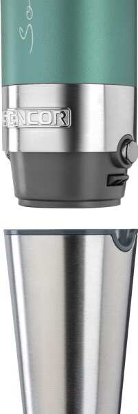 Sencor - Tyčový mixér 4v1 1200W/230V nerez/tyrkysová