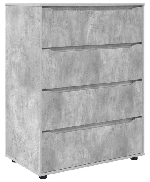 Úložné skříně 80 x 48 x 105 cm Kompozitní dřevo Betonově šedá 3406228