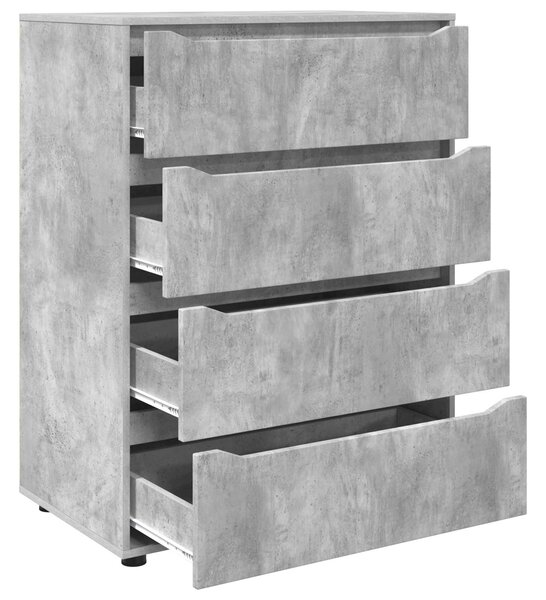 Úložné skříně 80 x 48 x 105 cm Kompozitní dřevo Betonově šedá 3406228