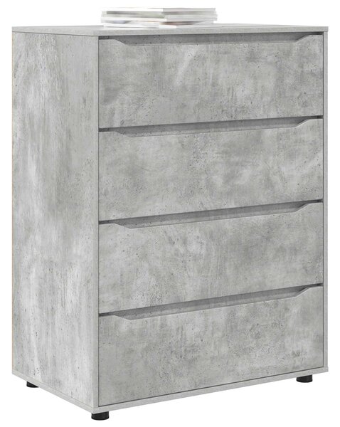 Úložné skříně 80 x 48 x 105 cm Kompozitní dřevo Betonově šedá 3406228
