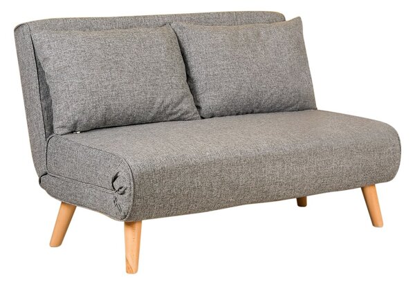 Sedačka futon Fillie (Světlá šedá). Akce -23%