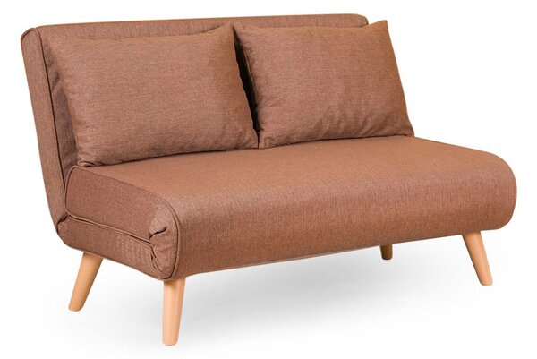 Sedačka futon Fillie (Hnědá). Akce -23%