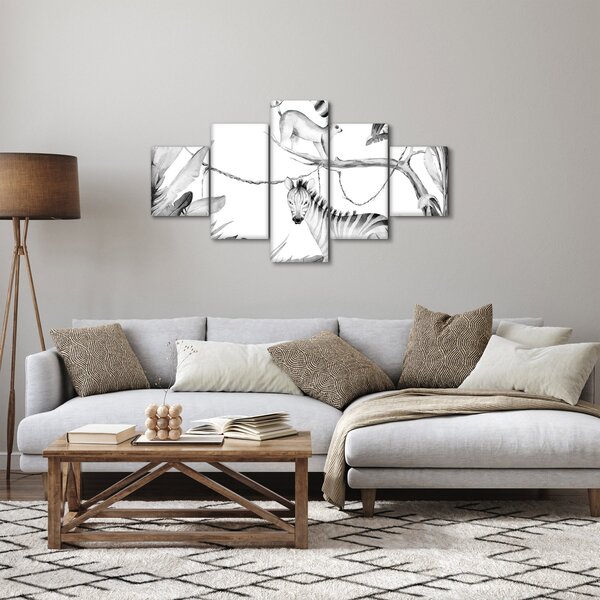 Obraz - Akvarelová džungle (125x70 cm)