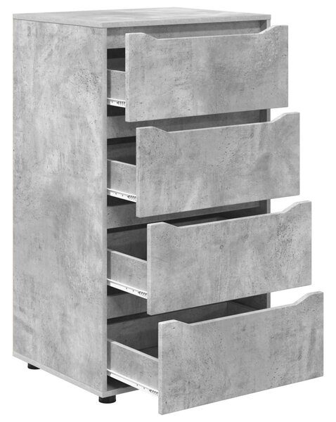 Úložné skříně 60 x 48 x 105 cm Kompozitní dřevo Betonově šedá 3406238