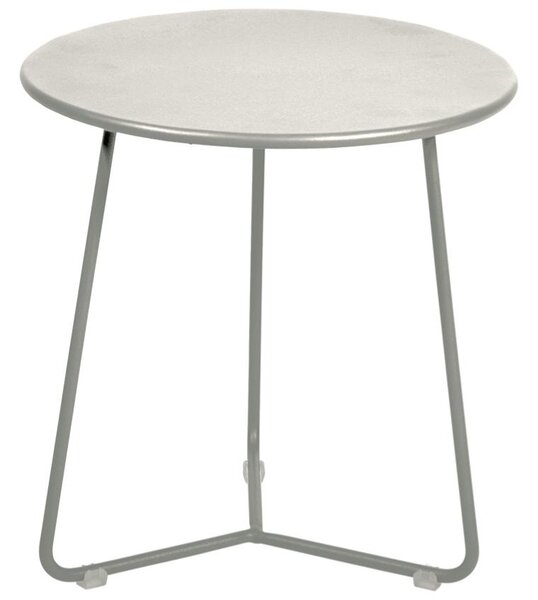 Světle šedý kovový odkládací stolek Fermob Cocotte 34 cm
