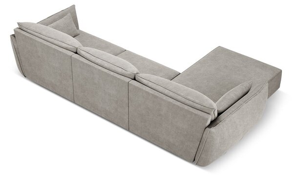 Světle šedá rohová pohovka (levý roh) Vanda – Mazzini Sofas