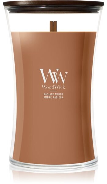 Woodwick Radiant Amber vonná svíčka s dřevěným knotem 610 g