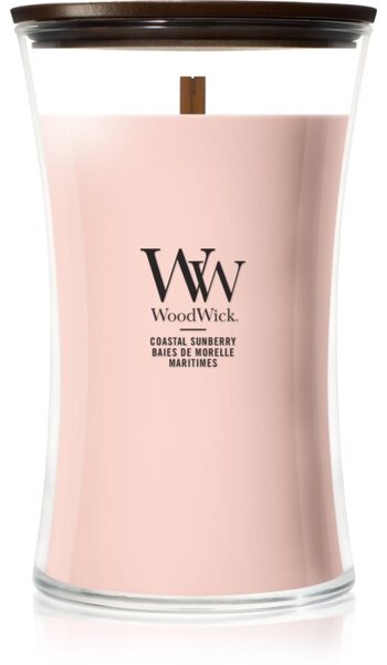 Woodwick Coastal Sunberry vonná svíčka s dřevěným knotem 610 g