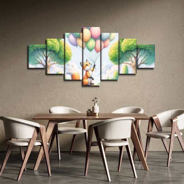 Obraz - Šťastná liška (210x100 cm)