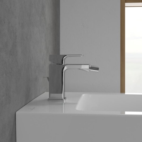 Villeroy & Boch TVB11200100061 - Bidetová baterie + výpusť SUBWAY lesklý chrom