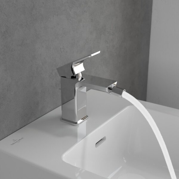 Villeroy & Boch TVB11200100061 - Bidetová baterie + výpusť SUBWAY lesklý chrom