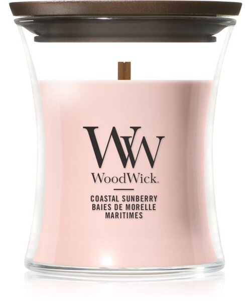 Woodwick Coastal Sunberry vonná svíčka s dřevěným knotem 85 g