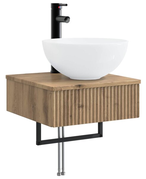 Sada koupelnových skříněk 5 ks Dub artisan Kompozitní dřevo 3406278