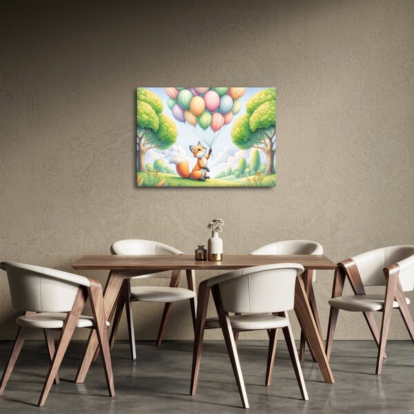 Obraz - Šťastná liška (70x50 cm)