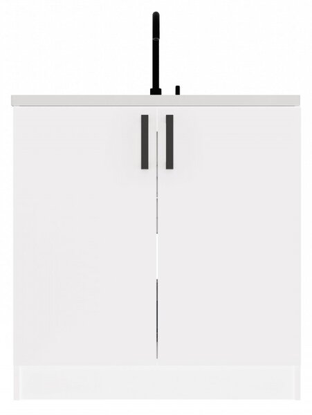 Spodní kuchyňská skříňka pod dřez 80 cm KAINA - bílá