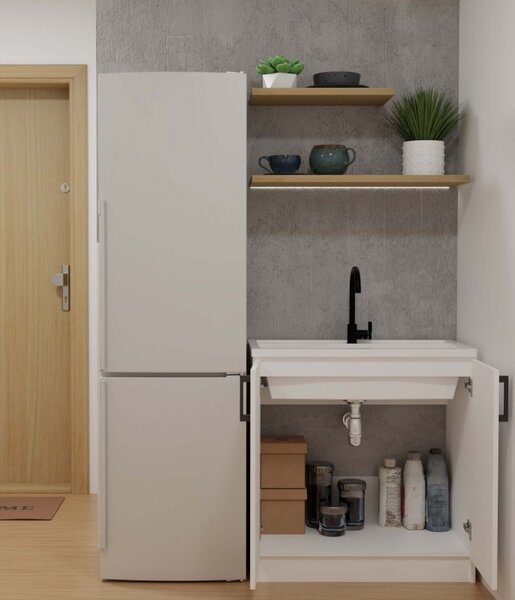 Spodní kuchyňská skříňka pod dřez 80 cm KAINA - bílá
