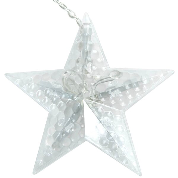 Aigostar - LED Ven. ván. řetěz 120xLED/6W/230V/8 funkcí 3x0,6m IP44 stud bíláDO