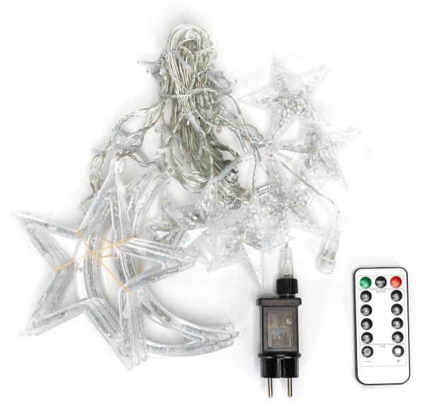 Aigostar - LED Ven. ván. řetěz 120xLED/6W/230V/8 funkcí 3x0,6m IP44 teplá bíláDO