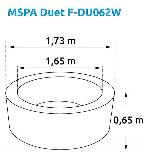 MSPA Vířivý bazén MSPA Duet F-DU062W (930 l)
