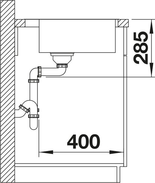 Blanco Supra 500-IF/A ocelový dřez 54x50 cm ocel 526354