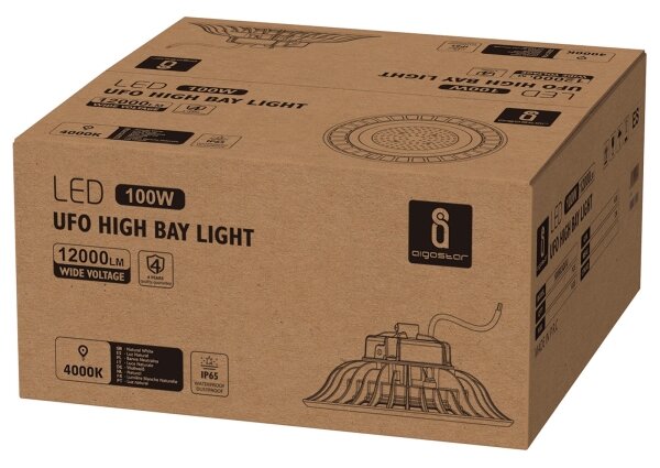 Aigostar - LED Průmyslové svítidlo UFO HIGHBAY LED/100W/230V 4000K IP65