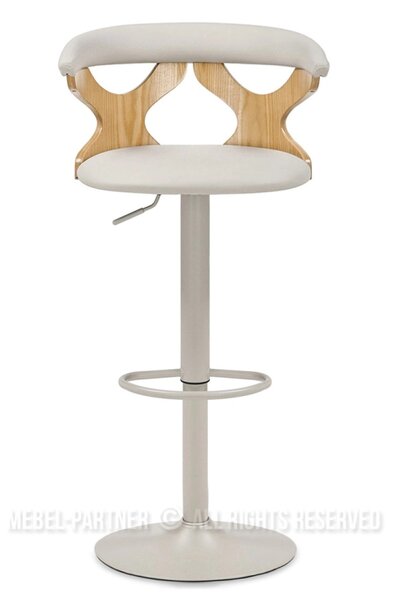 Designová barová židle ANELIS - šedá / dub
