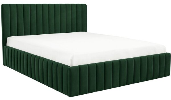 Manželská postel s úložným prostorem 160x200 ONANCOK 1 - zelená