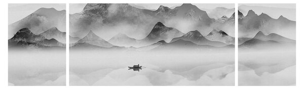 Obraz - Japonské jezero (170x50 cm)