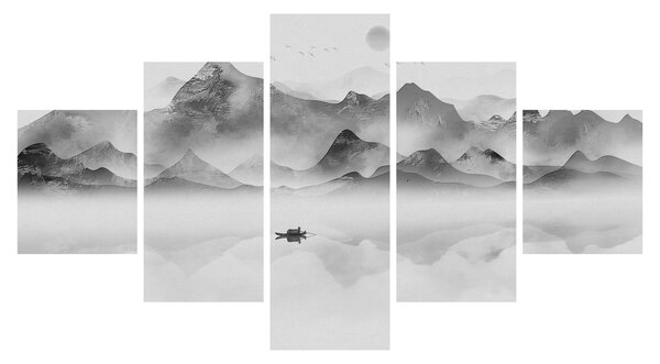 Obraz - Japonské jezero (125x70 cm)