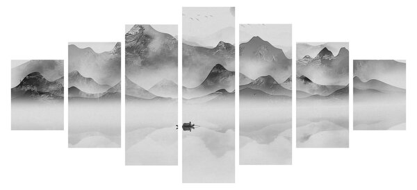 Obraz - Japonské jezero (210x100 cm)