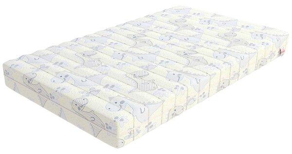 Dětská pěnová matrace MIKI DINO 60x120 cm s pohankou a kokosem 11 cm