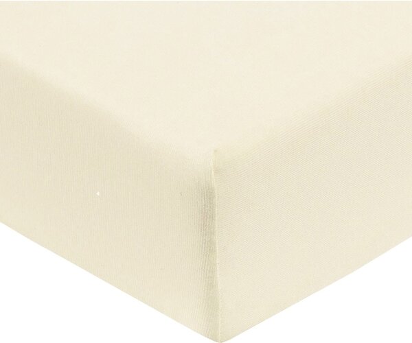 Prostěradlo jersey krémová TiaHome - 90x200cm