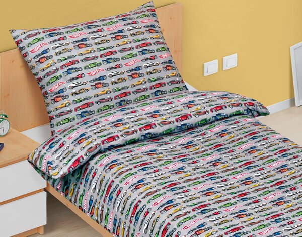 BELLATEX Bavlněné povlečení dětské Junior Šedá 140x200, 70x90 cm