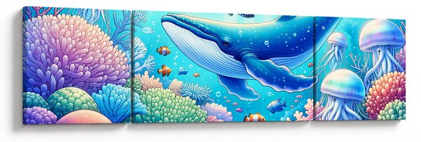 Obraz - Podvodní svět (170x50 cm)