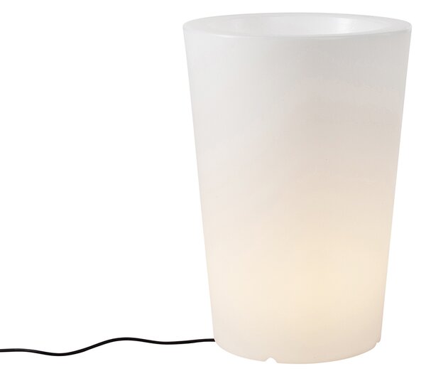 Chytrá venkovní stojací lampa s květináčem bílá IP65 vč. LED Wifi A60 - Verano