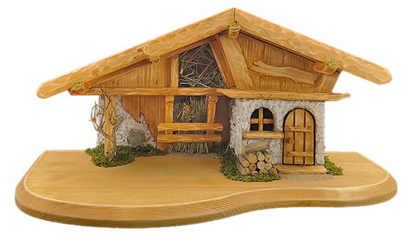 AMADEA Dřevěný betlém BEZ FIGUREK 45 cm
