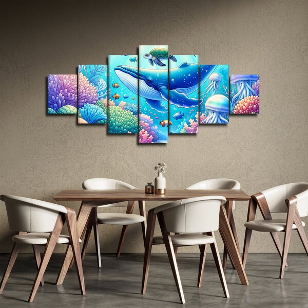 Obraz - Podvodní svět (210x100 cm)