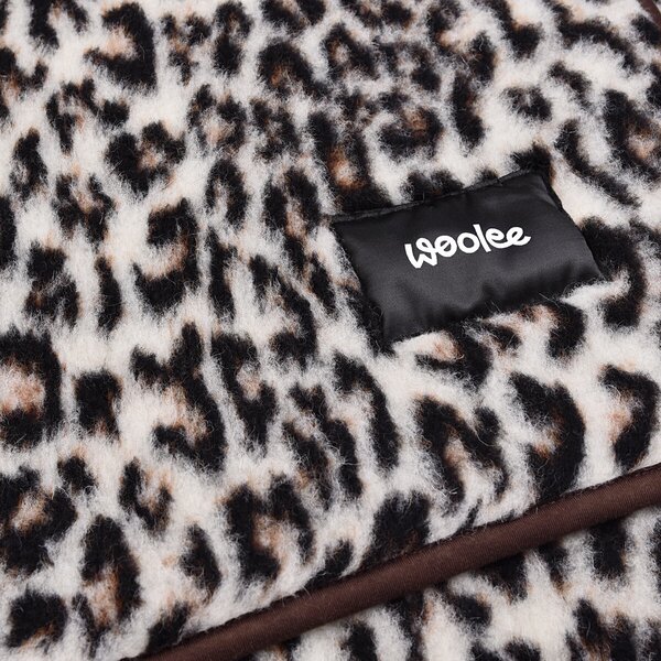 Vlnka Vlněná deka Merino jednovrstvá leopard velikost lůžkovin 95x135