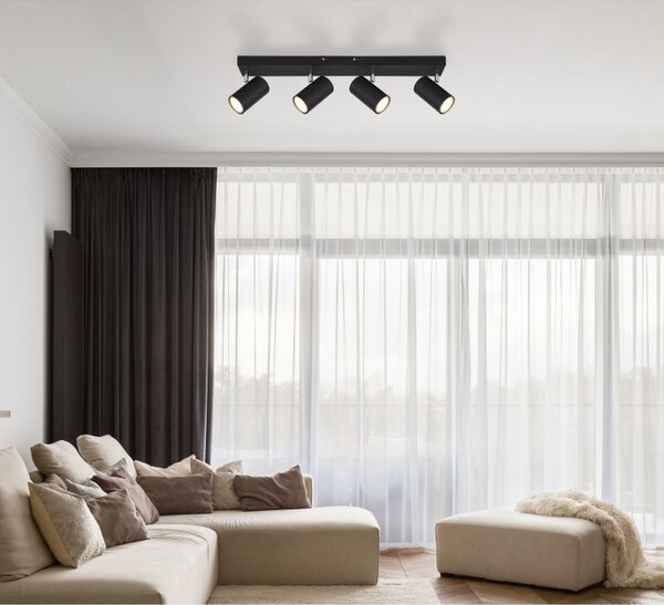 Globo Lighting Robby stropní světlo 4x35 W černá-chrom 57911-4B